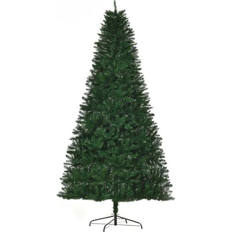 ELVMI Sapin de Noël Artificiel Nordmann 1499 Branches, Aiguilles Imitation, Métal et PVC Vert pour Intérieur 240 cm (1/5)