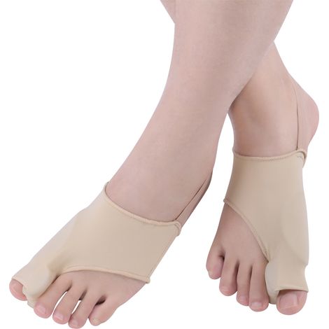Correcteur d'hallux valgus jour et nuit, sangle correctrice en silicone pour gros orteil avec os du pied, taille unique. (1/5)