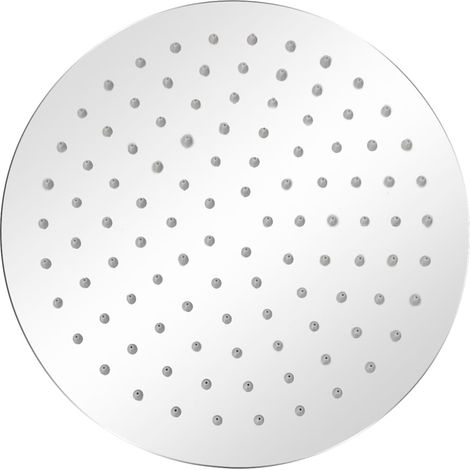 vidaXL Cabezal de ducha redondo efecto lluvia acero inoxidable 25 cm (1/2)