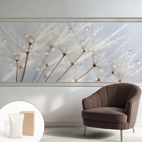 Carta Da Parati - Murale Alla Moda Decorazione - Camera Da Letto - Con Colla Gratuita Tarassaco rosa 250x104 cm (1/5)