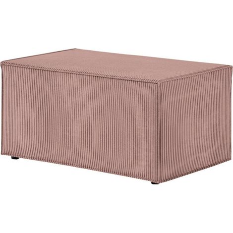 Banquette en Velours Côtelé "Mollie" 90cm Vieux Rose (1/5)