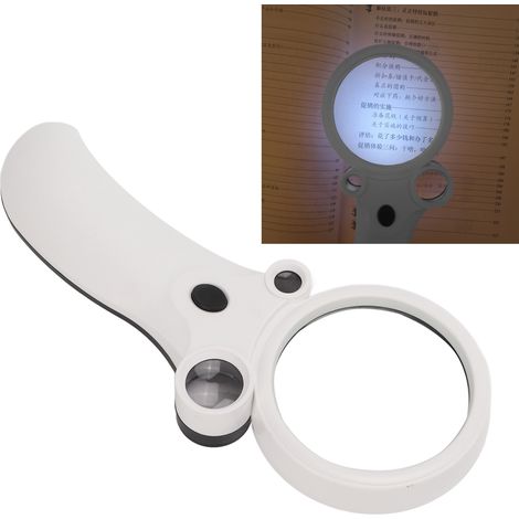 Loupe de Poche Lumineuse avec Zoom HD 2.5X-55X et Éclairage LED pour Lecture et Bricolage (1/5)