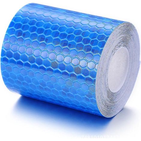 Ruban réfléchissant 3 m x 50 mm, étanche, autocollant de signalisation haute intensité, bleu, 1 pièce (1/5)