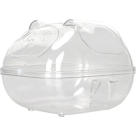 Boîte de Bain Transparente pour Hamster avec Déflecteur (Dessin (1/5)