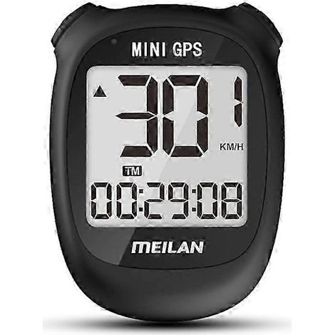 Ordinateur de vélo GPS MEILAN M3 Mini avec compteur de vitesse intelligent étanche IPX5 et écran 1,7 pouce [BT] Noir (1/5)