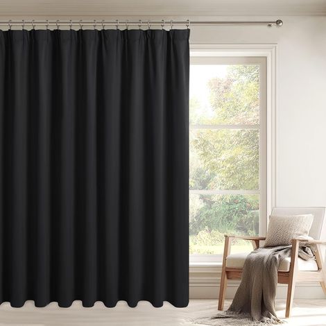 Rideau à Galon fronceur, occultant, Thermique, séparateur de pièce, pour Salon, Chambre à Coucher, Protection Contre Le Froid, 200 x 210 cm (Largeur x Hauteur) (1/5)