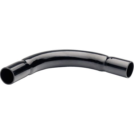 Schneider Electric – Coude pour tube IRL 4554 sans halogène – Ø25 mm – polycarbonate noir RAL 9005 – Résistance IK 10 – Degré de protection IP 40 - IMT35208