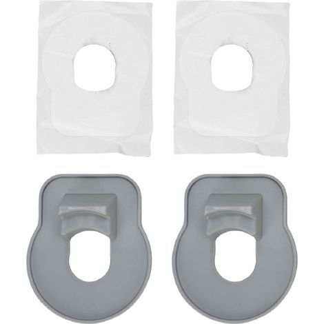 2 Supports Tuyaux Piscine Autocollants ABS – Pour Tuyaux Diamètre 1.25 Pouces Natation Hors Sol, Fixation Murale Simple