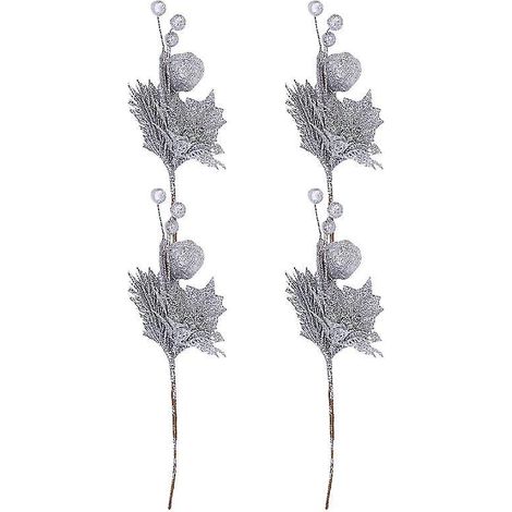 4 tiges artificielles pour Noël (1/3)