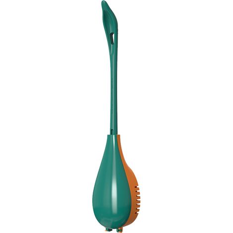 Brosse WC Et Support - Système Nettoyage Profond Mural - Pour Jantes Et Fentes De Toilettes - Ensemble 1 Pièce (1/5)