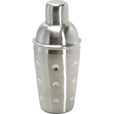 Cocktail shaker 3tlg. - Edelstahl mit Sieb - 500 ml.