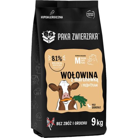 Paquete de carne de res para mascotas Seventh Heaven con zanahorias, 9 kg (1/2)