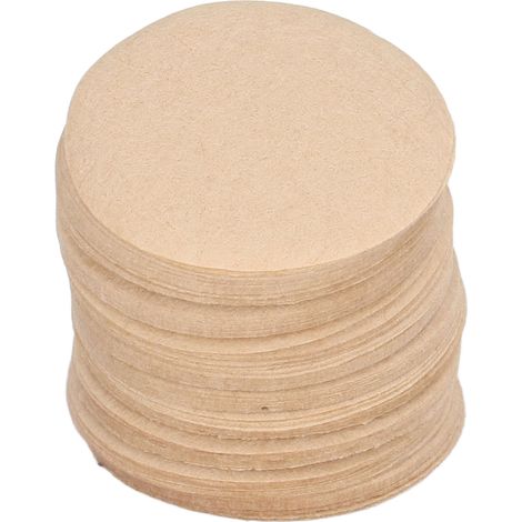 100 runde Kaffeefilter aus Naturpapier für Kapselmaschinen – zur Verwendung in Restaurants, Cafés, Büros und Privathaushalten (1/5)