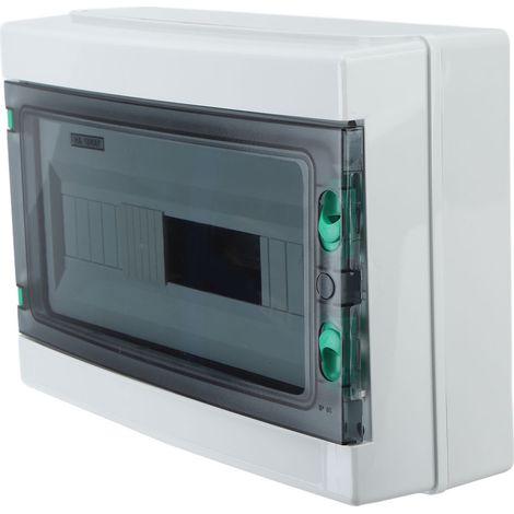 Wasserdichter Außenverteilerkasten IP65, 18 Module, Anschlussdose mit DIN-Schiene, Leitungsschutzschalter für wasserdichte Schalttafel. (1/5)