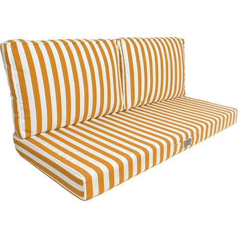 Coussins de jardin déhoussables 100x50cm – Tissu polyester 270g/m² déperlant – Confort mousse 22kg/m³ – Housse zippée pour entretien facile (1/5)