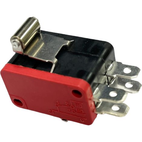 Interrupteur à double liaison 6 broches KW7, bouton de fin de course, sans poignée, avec poignée à galet, 16 A 250 V, réinitialisation V-155-2C25, contact argenté 16 A