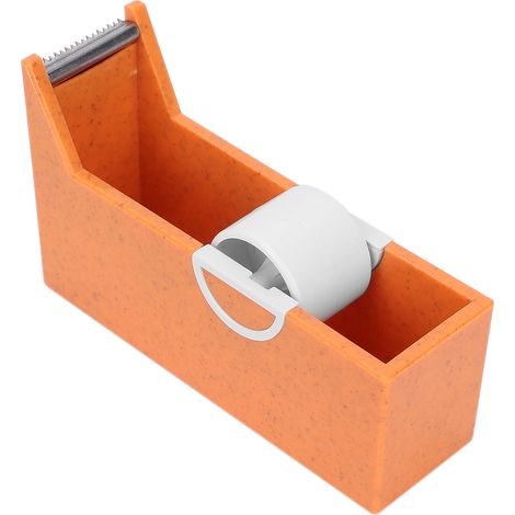 Distributeur de ruban adhésif portable pour extensions de cils, coupe- ruban de table, support orange, usage maison et salon de beauté (1/5)