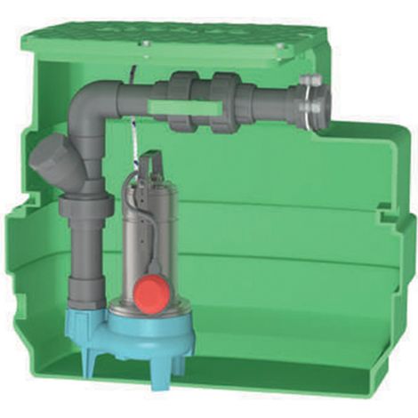 Calpeda – Station de relevage eaux chargées 230L – Débit jusqu'à 400 l/min – Hauteur de refoulement 8 mètres – Monophasé 220V (1/5)