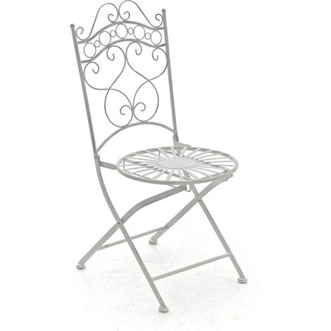 Chaise de Jardin Indra Blanc antique (1/5)