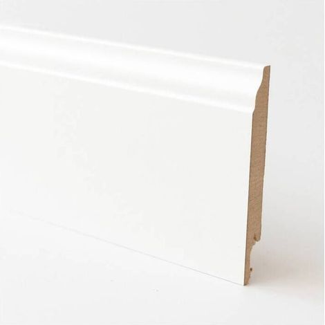5 x BATTISCOPA 120X14 MM MDF 240 CM BIANCO BAROCCO
