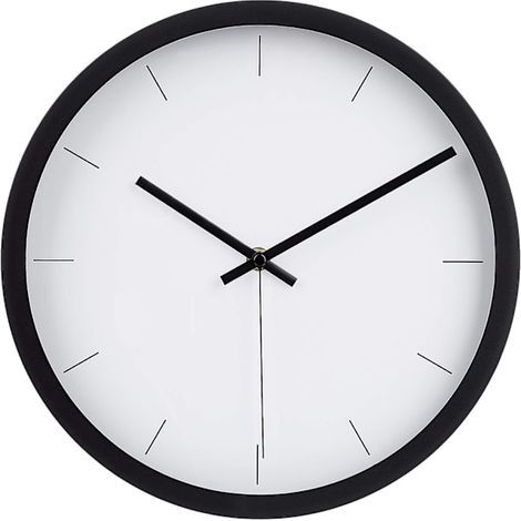 Reloj de pared moderno, negro, 12 (1/5)