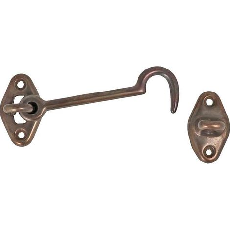Gancio per finestra 120 mm. - bronzato - 2 pz.