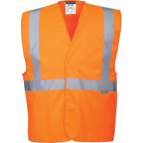 Chaleco con bandas y tirantes Hi-Vis naranja L/XL