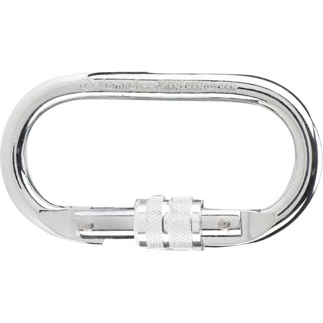 O-förmiger Sicherheitskarabiner, Outdoor-Kletter- und Rettungsausrüstung, silberne Schlaufe (1/5)