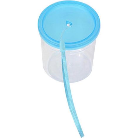Aquarium en plastique pour enfants, mini gobelets transparents pour betta, incubateur pour petits poissons - 1 pièce avec ficelle (1/5)