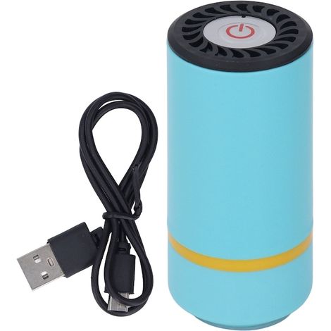 Aspirateur portable Mmgoqqt, avec batterie, haute efficacité, 50-60 kPa, bleu (1/5)