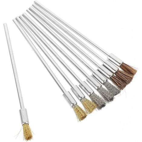 Set de Brosses pour Perceuse en Acier Inoxydable et Cuivre Ébavurage et Polissage de Montre, 1 Lot, pour Voiture et Bois, Usage Matériel (1/5)