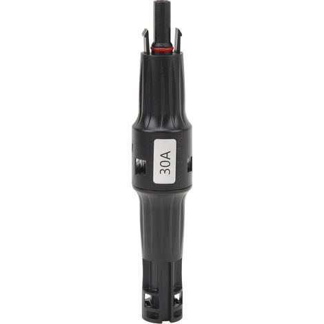 Connecteur de Fusible Inline 1500V 30A pour Panneau Solaire, Mâle à Femelle Étanche avec Diode Anti-Retour et Fusible Photovoltaïque (1/5)