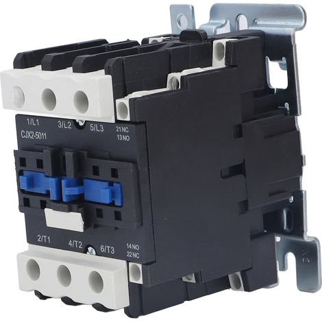 Contacteur AC ignifuge, excellente conductivité, contacteur électrique industriel pour distribution d'énergie, 220V CA, 50A (1/5)