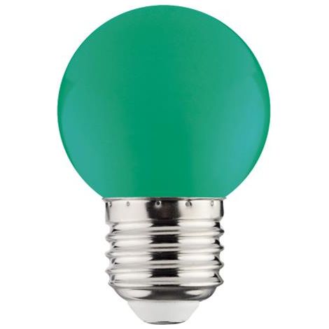 Ampoule LED globe vert 1W (Eq. 8W) E27