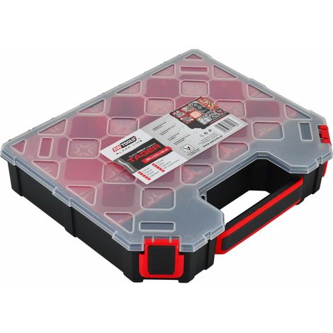 Awtools Organizer Tager con Cubos Pequeño 284 x 243 x 60 mm, organizador con cubos para herramientas y accesorios, 1 pieza