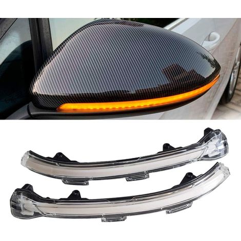 Paire de clignotants dynamiques à LED pour VW Golf 7 MK7 GTI 7 R 7.5 Golf Sportsvan (coquille blanche (jaune)) (1/5)
