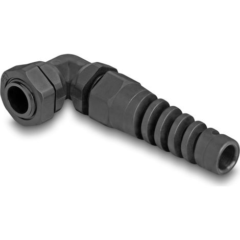 Delock Prensaestopas con alivio de tensiÃ³n Ã¡ngulo de 90 Â° PG7 negro