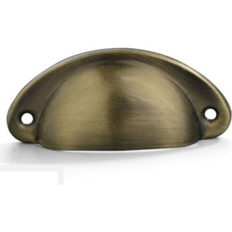 Bronze brossé-Poignee de meuble cuisine, 20 pièces poignée meuble, bouton de meuble, poignet meuble, poignee de meuble cuisine en fer courbé pour décorer des coiffeuses, des tiroirs, des meubles