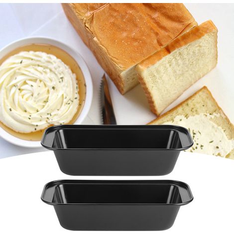 Rechteckige Toast- und Kastenform, Brot- und Kuchenform, Antihaftbeschichtung, Kohlenstoffstahl, Schwarz (1/5)