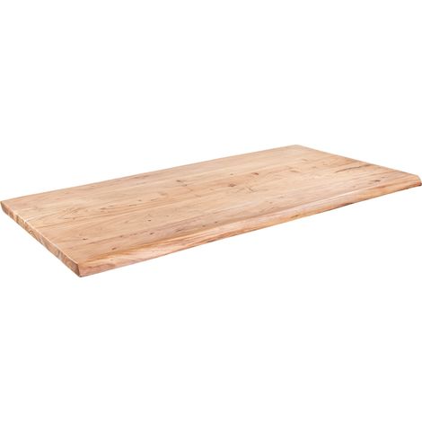Tischplatte Baumkante Akazie natur 280 x 110 cm LUGANO