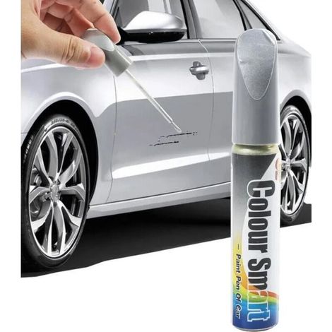 Lackkratzer-Reparaturstift, Lackausbesserungsstift, Auto-Ausbesserungsstift, Autokratzer-Reparaturstift (Silber, 1 Stück) (1/5)