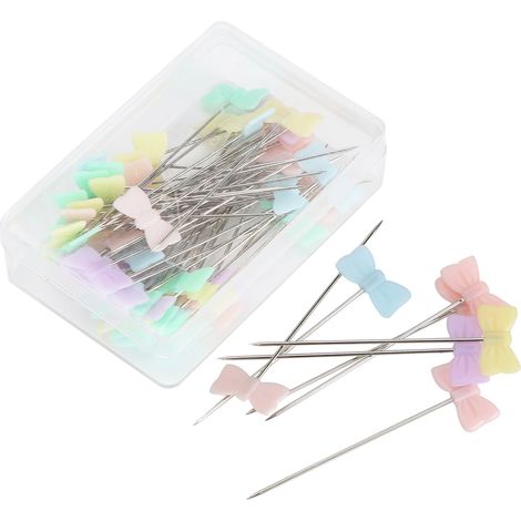 50 épingles droites de couture colorées pour patchwork et quilting, outil pour le bricolage et les loisirs créatifs. (1/5)