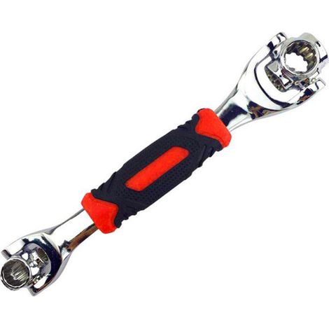 Clé à molette multifonctionnelle 48 en 1, rotative à 360°, antidérapante, vendue exclusivement à l'international, emballée individuellement dans un sachet OPP. (1/5)