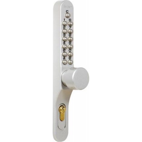 Lokod – Serrure à code Keylex pour épaisseur de porte 30 à 80 mm – Béquille débrayable – Antivandalisme – Changement de code par rotation (1/3)