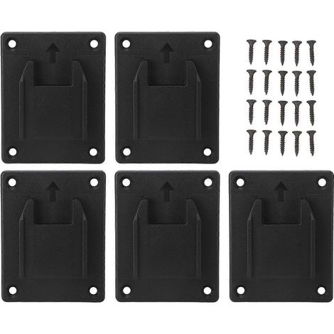 5er-Pack Lithium-Akku-Werkzeughalter, Wandhalterung, Dockingstation, Aufbewahrungszubehör für Elektrowerkzeuge (14,4 V)