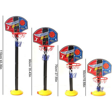 Panier de Basket Miniature Portable Réglable - Jouet d'Entraînement Sportif Intérieur/Extérieur - Idée Cadeau (1/5)