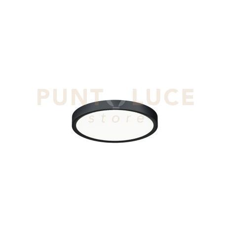 GPL321- PLAFONIERA D.23CM 3000-4000-6000K 1700-1800-1850LM 18W NERO OPACO