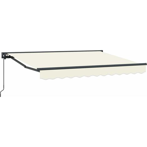 Manuell einziehbare Markise Creme 3,5 x 2 m (1/5)