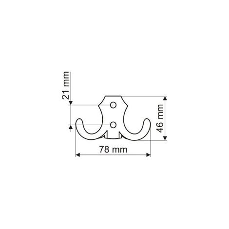 Garderobenhaken Kleiderhaken Ausführung Edelstahl Optik Wandhaken aus Metall (1/2)