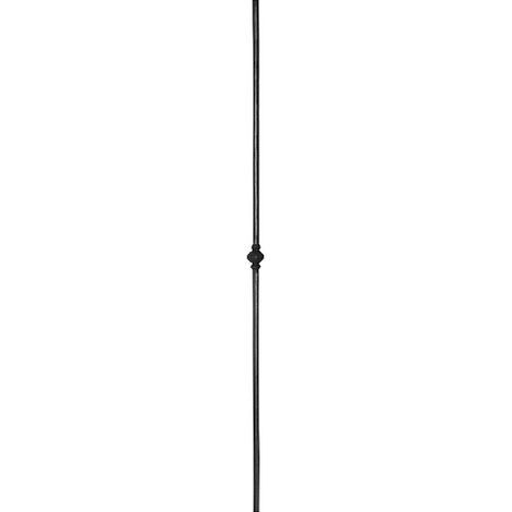 Deco Fer Forge – Barreau forgé rond à facettes décor boule 1000mm ø14mm – Fer forgé brut à souder – Pour grilles rampes et mobiliers (1/4)
